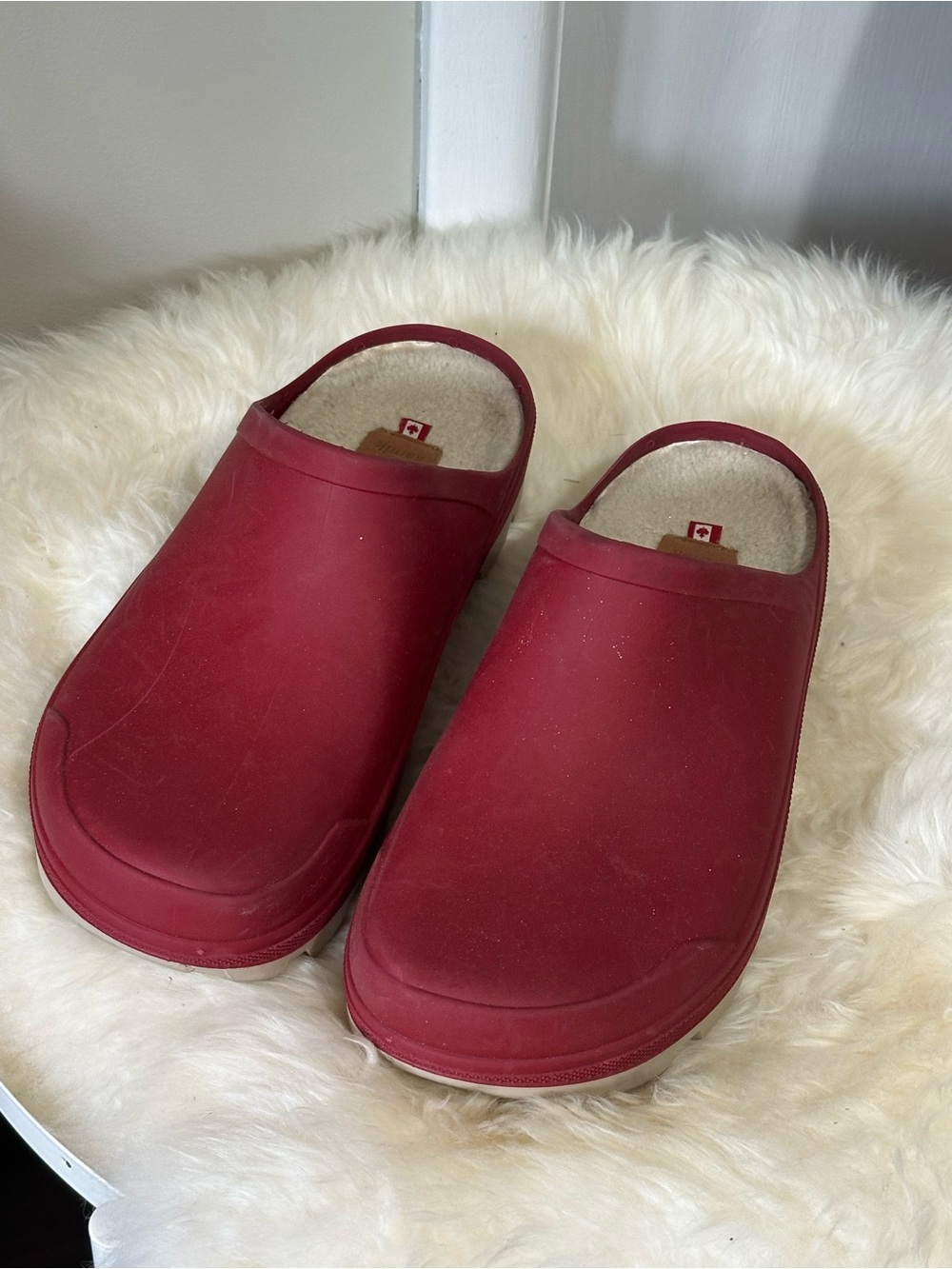 Kamik NOVA CANADIAN OG - rust red - comfy, fun , practical, clogs